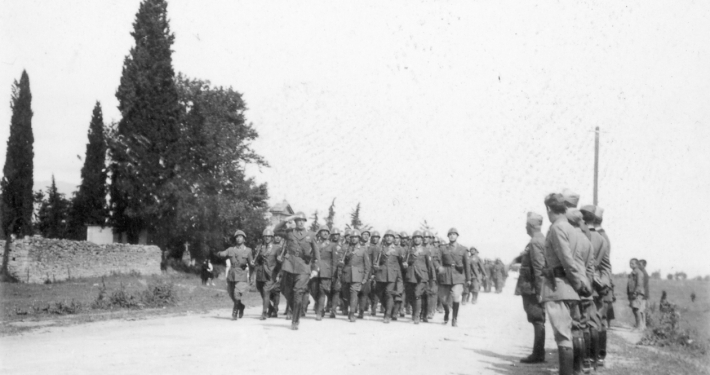 Italian soldiers in Greece